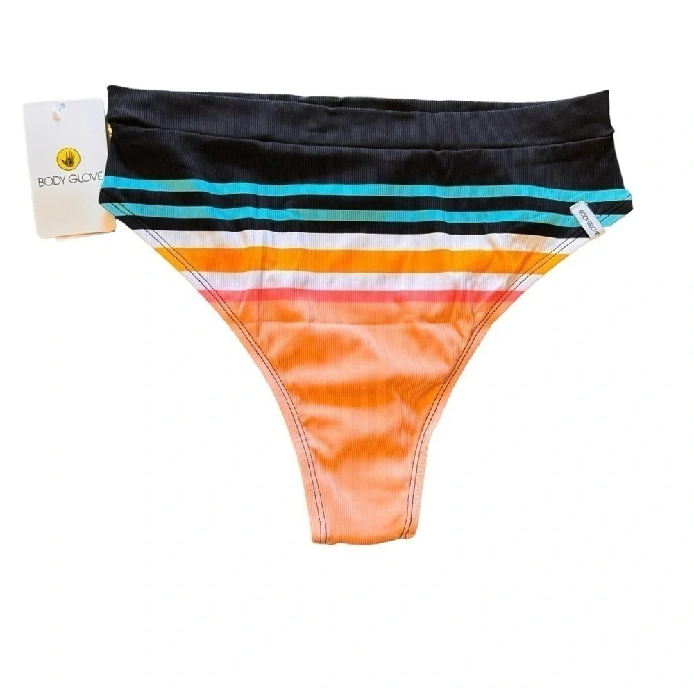 Body Glove Coral Reef Marlee High-Waist Bikini Bottom  NWT